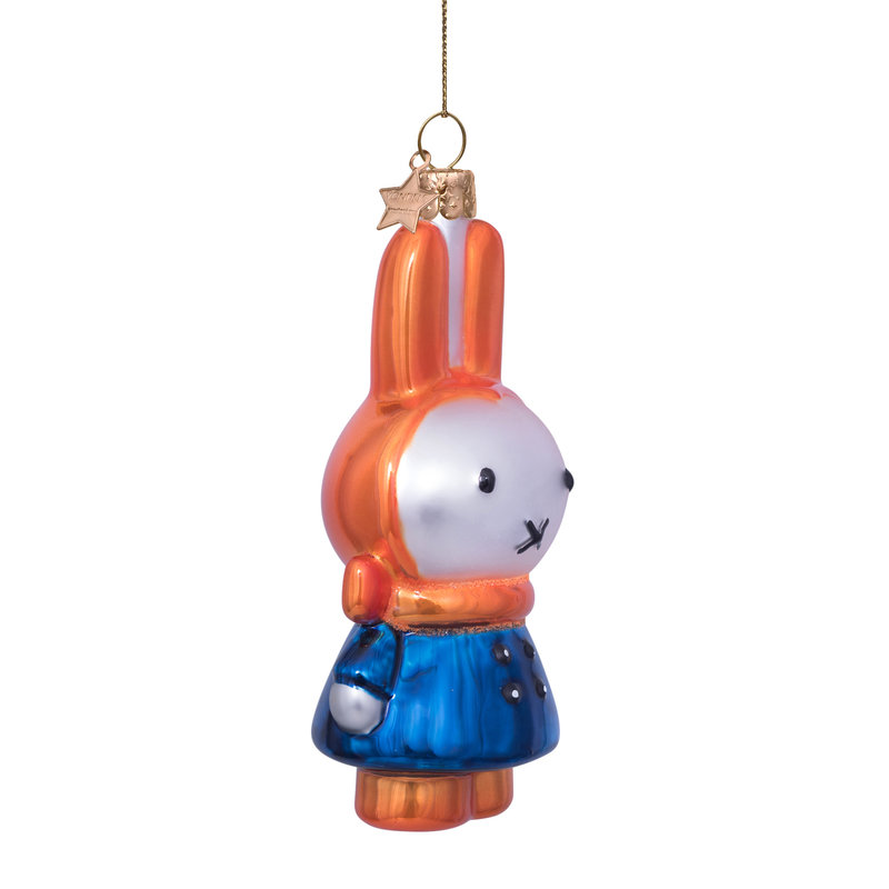 Ornament glass Nijntje/Miffy in the snow H11cm w/box