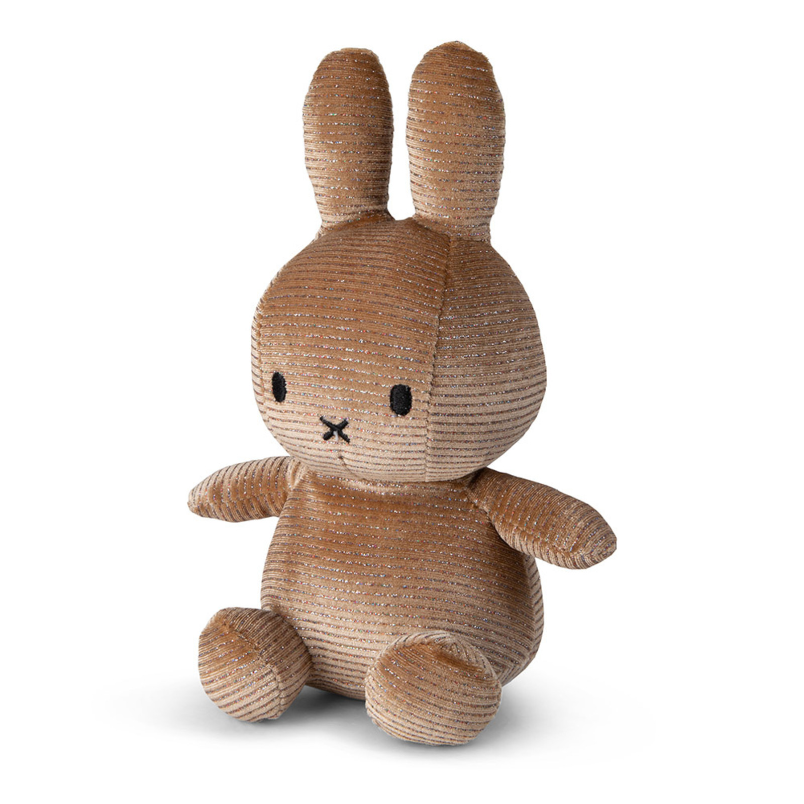 Miffy Sitting Corduroy Sparkle Champagne - 23 cm - 9''