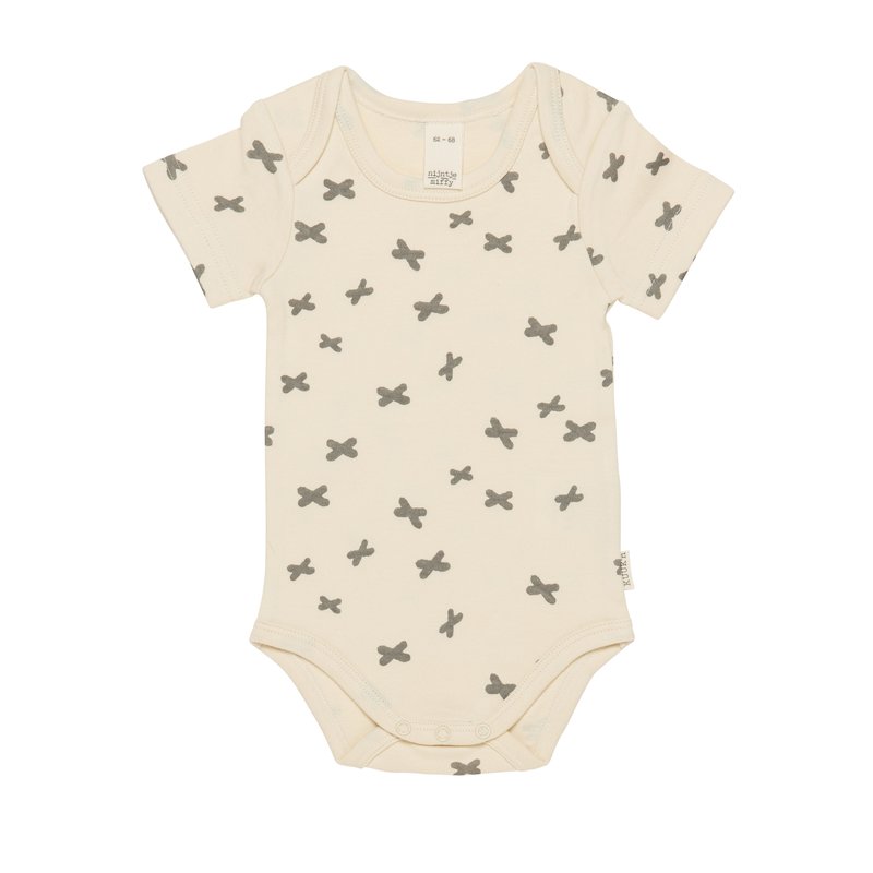 Romper korte mouw zand 62-68