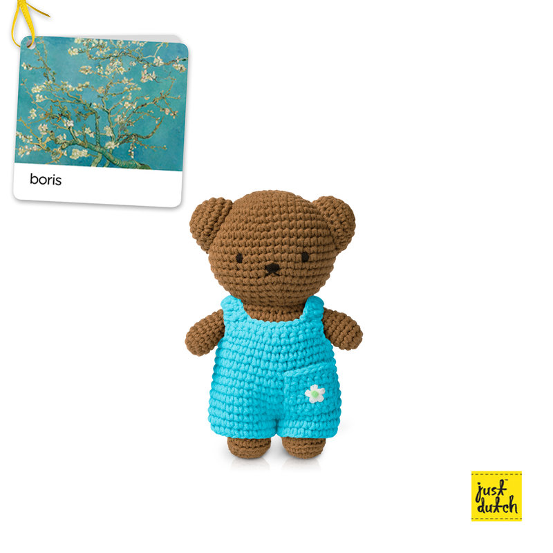 Boris handmade and his almond blossom overall