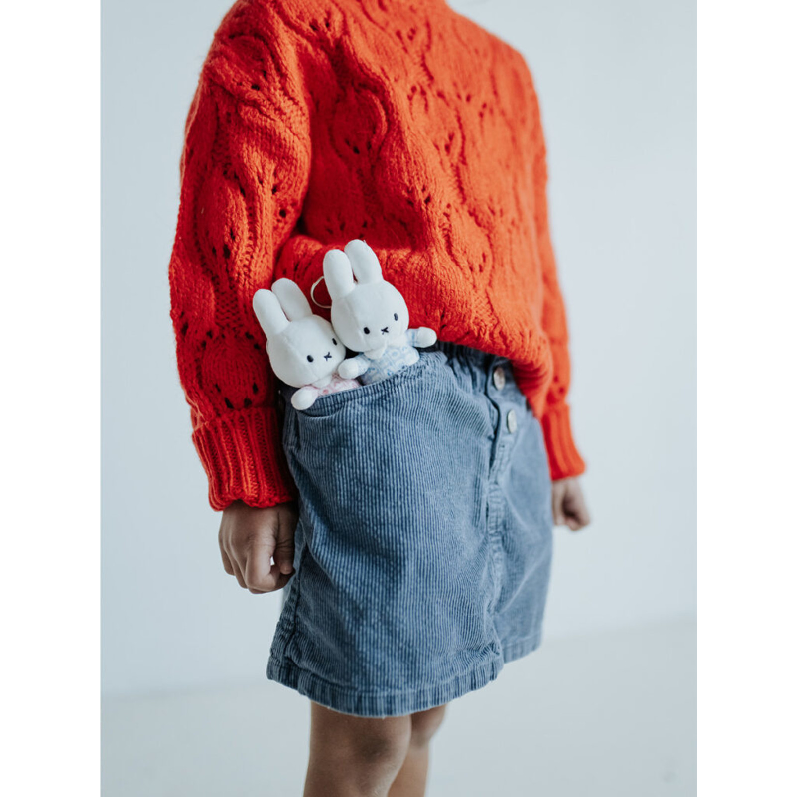 Miffy Delft Blue Dress Keychain - 10 cm - 4"