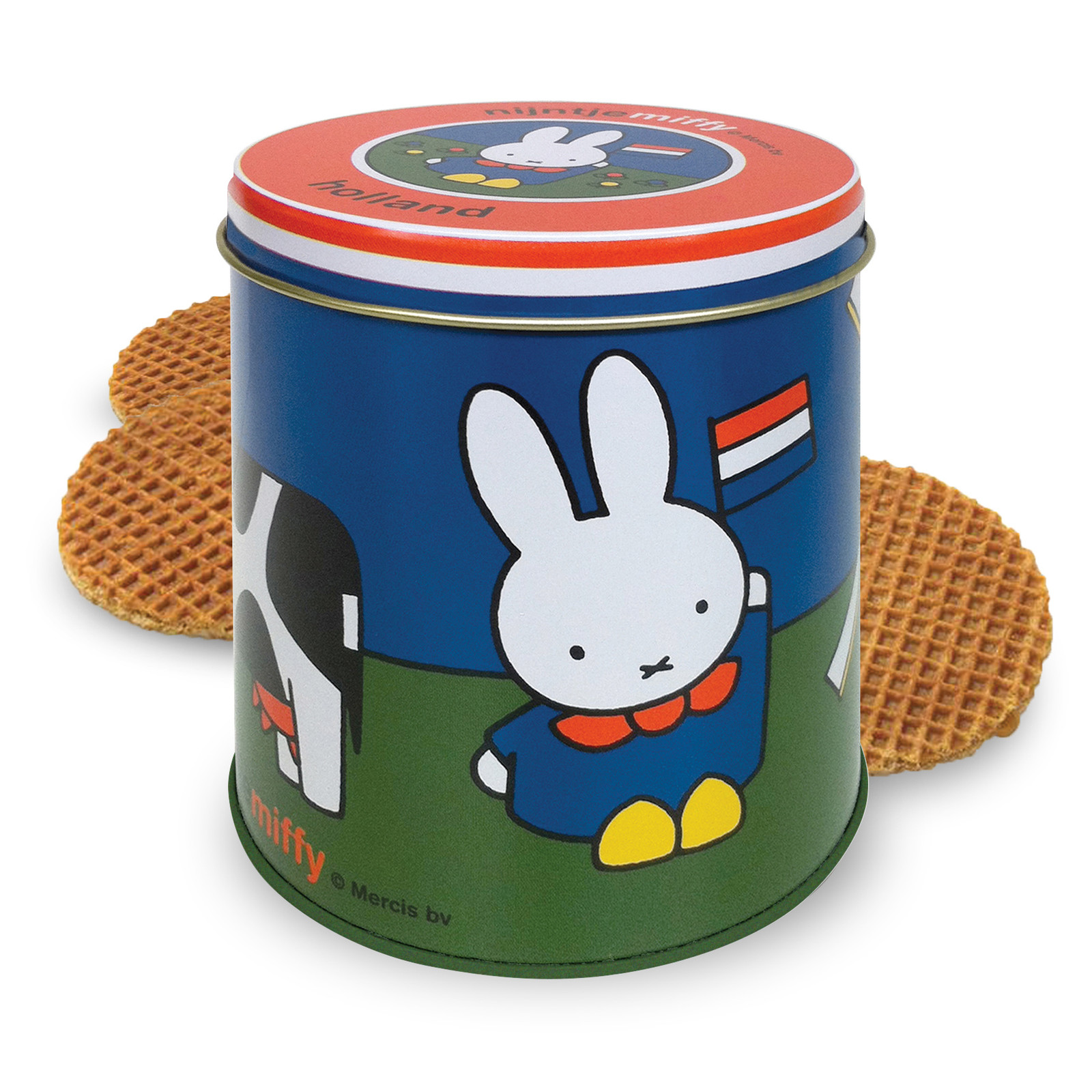 Storage tin miffy meadow with stroopwafels