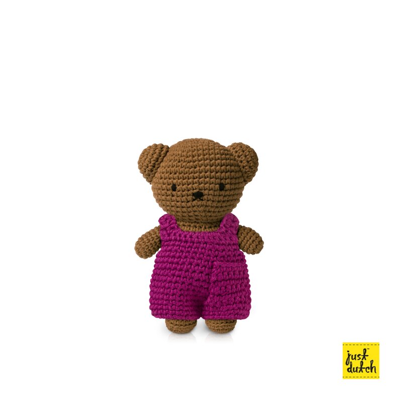 boris handmade and his cerise overall