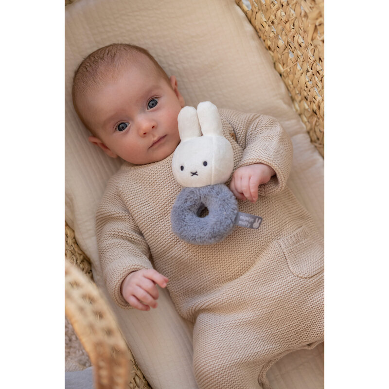 Miffy Rattle Fluffy blue