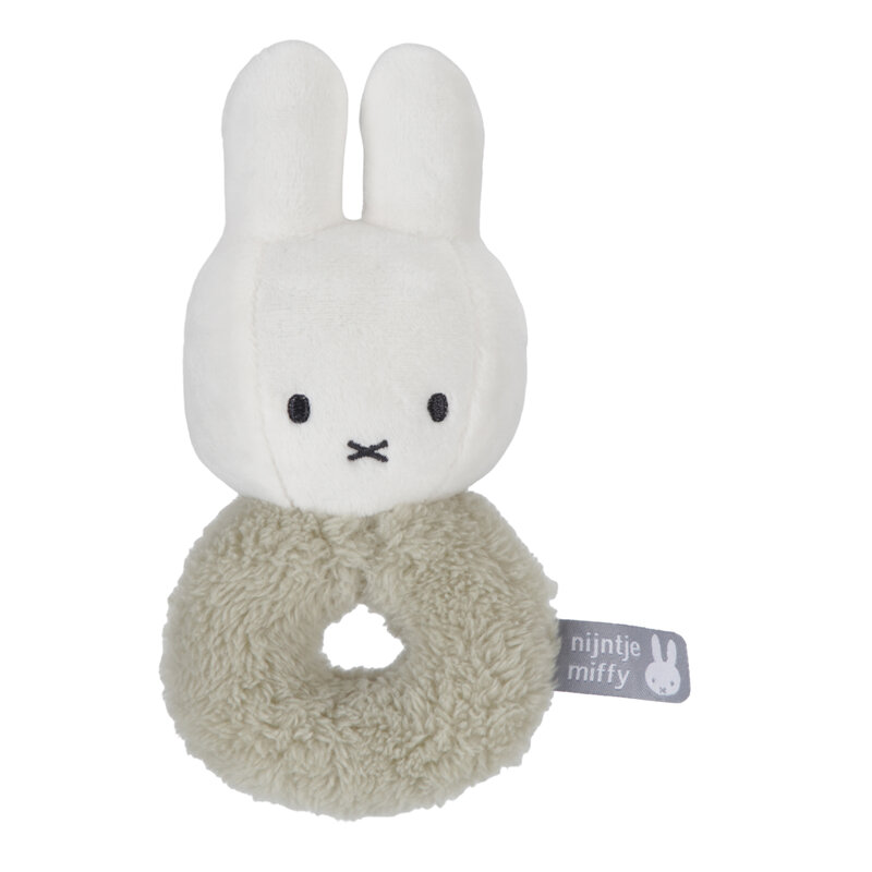Miffy Rattle Fluffy green