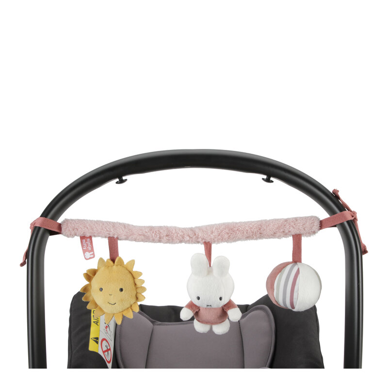 Miffy car seat toy Fluffy pink