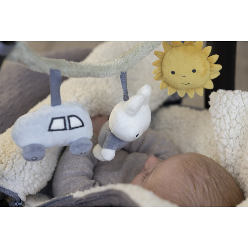 Miffy car seat toy Fluffy blue