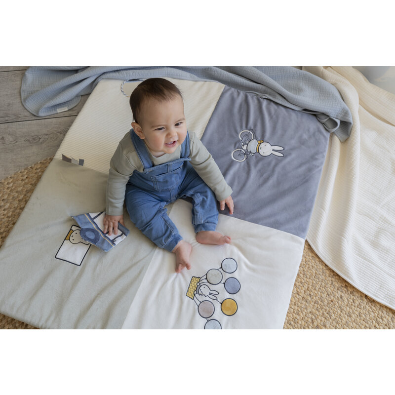 Miffy Playpen Mat Fluffy blue