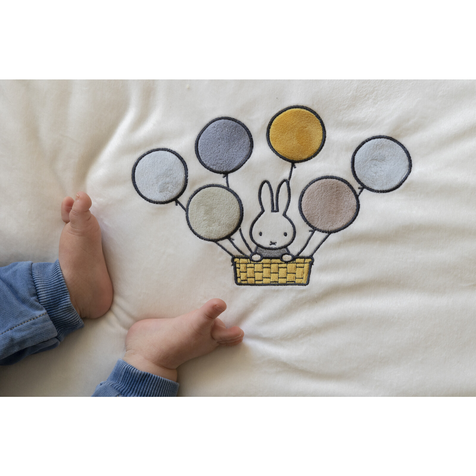 Miffy Playpen Mat Fluffy blue