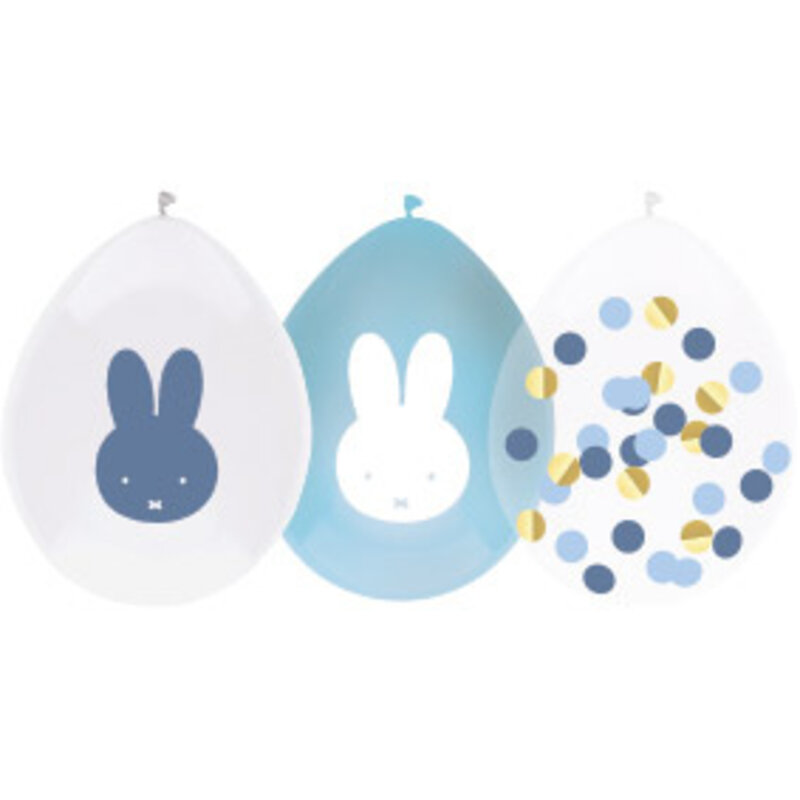 Luftballons Miffy Baby Blau 5 Stück