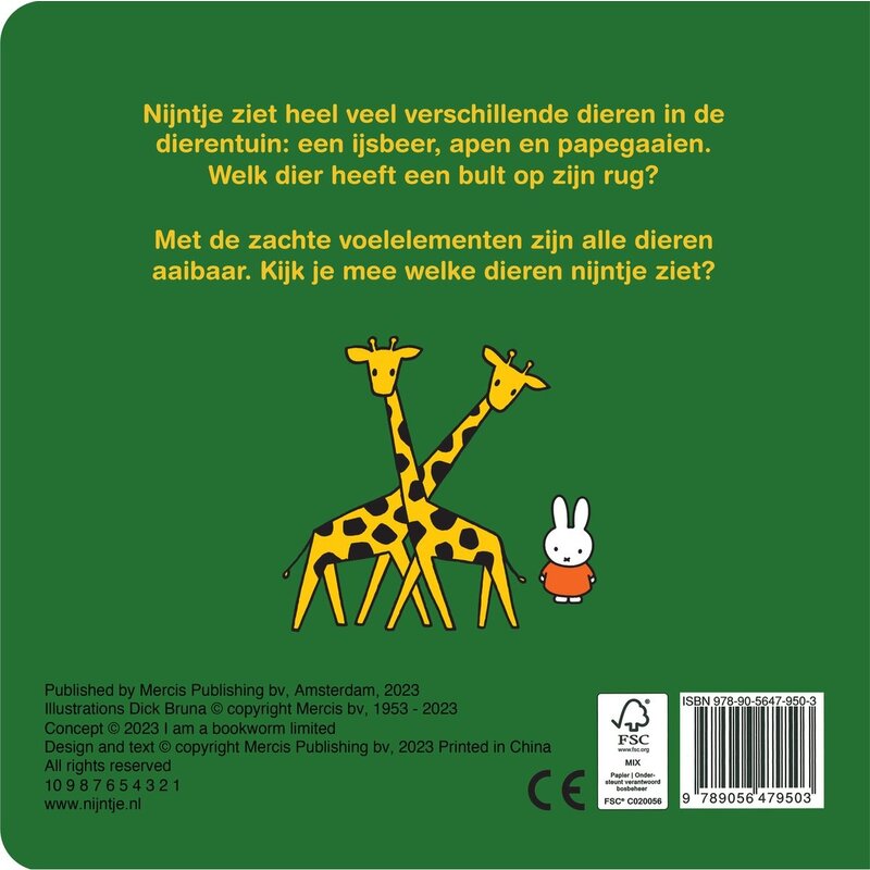 voelboek met nijntje naar de dierentuin