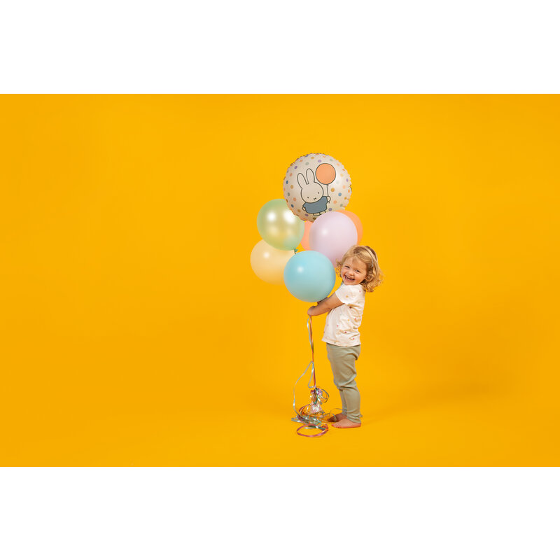 Foil balloon Miffy stripe/dot