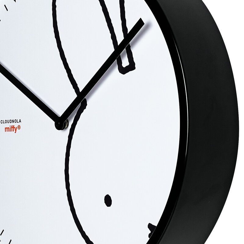 Miffy Peek a Boo XL Clock Black