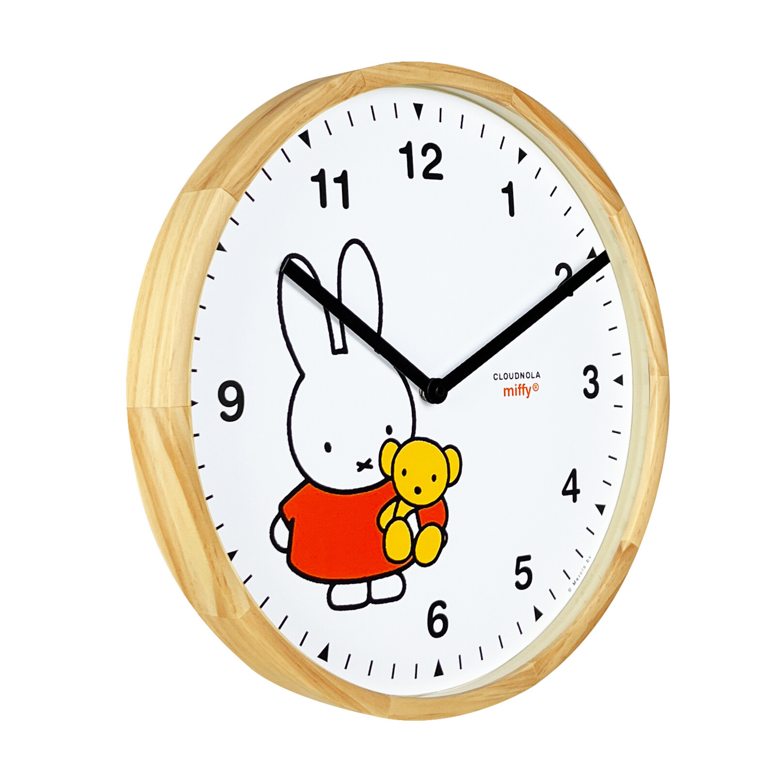 Miffy and Teddy Wood Clock