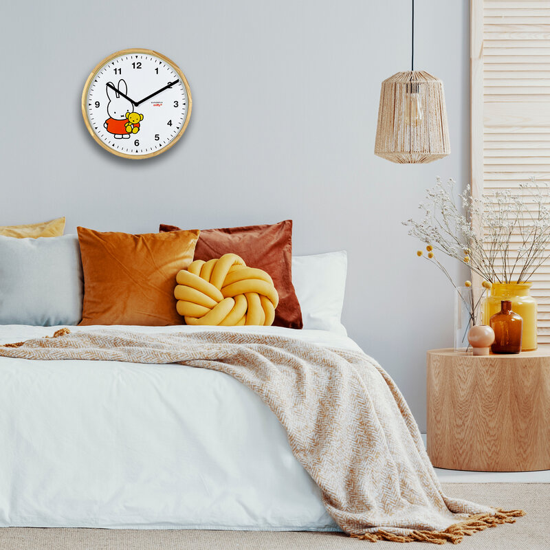 Miffy and Teddy Wood Clock