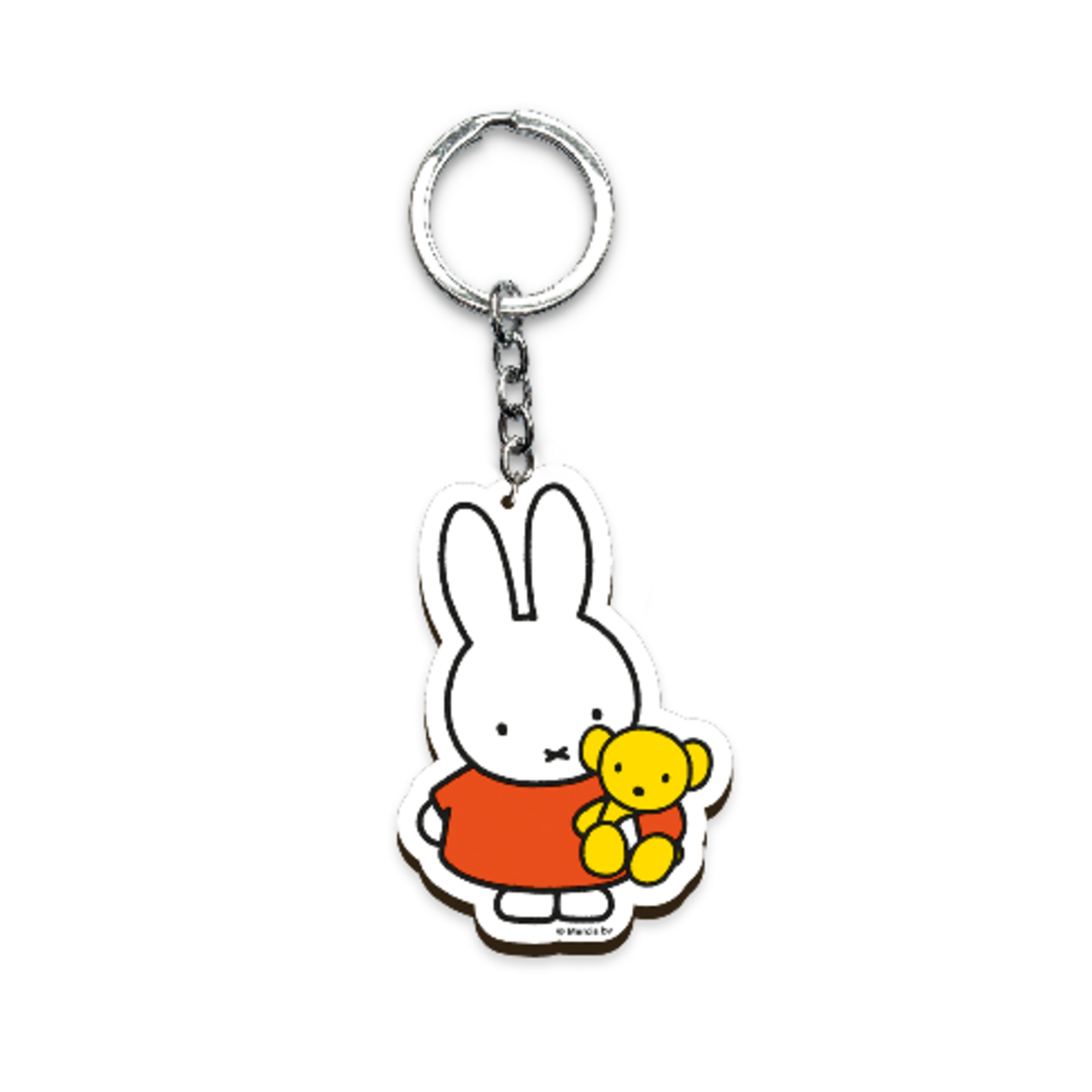 Schlüsselanhänger Miffy Bär aus Holz