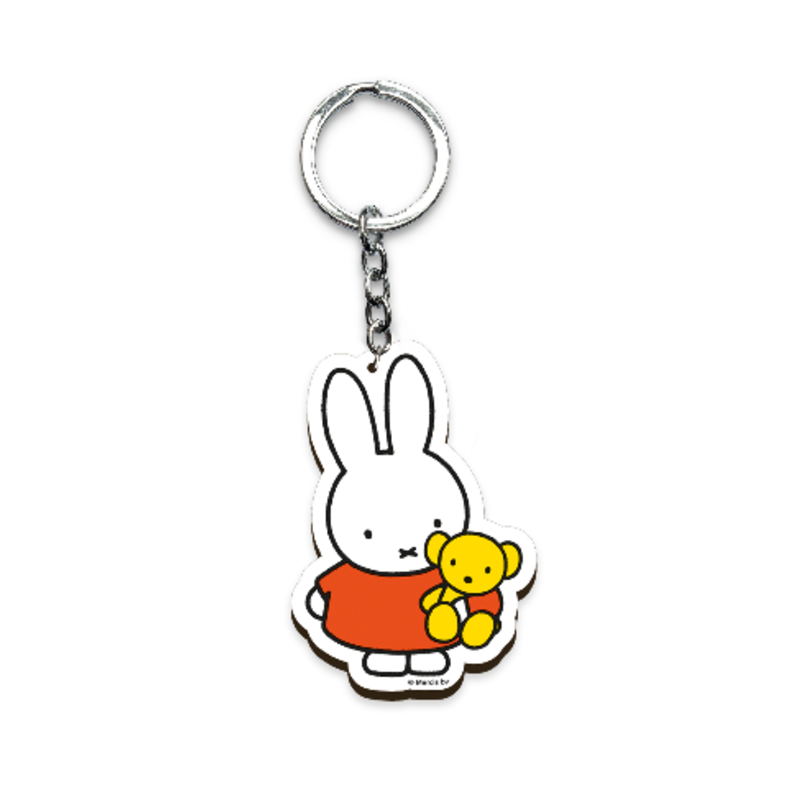 Schlüsselanhänger Miffy Bär aus Holz