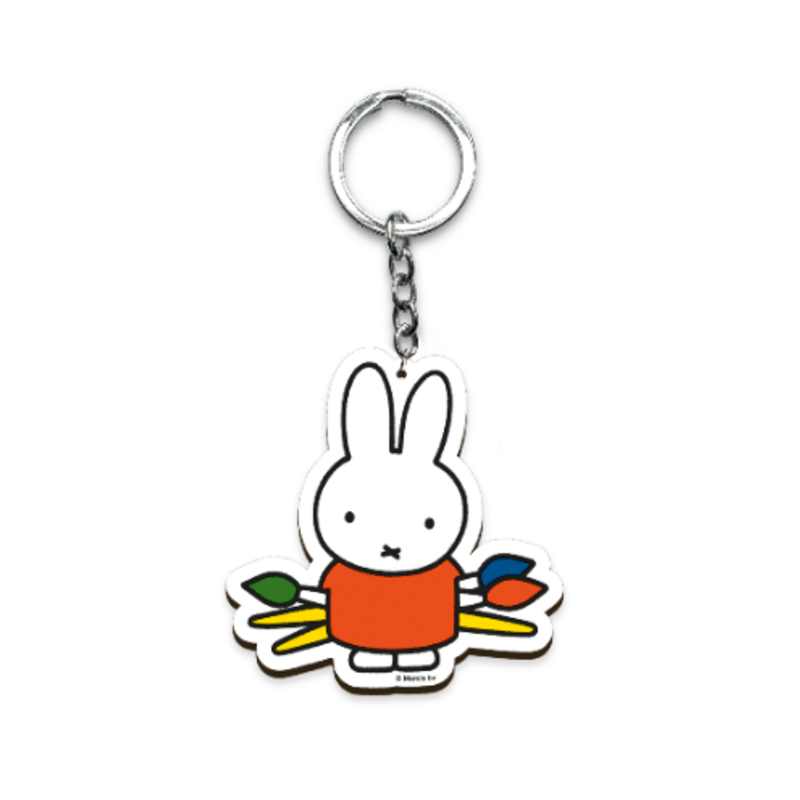 Schlüsselanhänger Holz Miffy Artistin