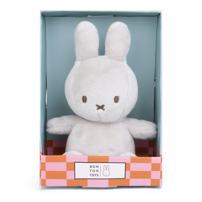 Lucky Miffy Sitting Grey in giftbox - 10 cm - 4"