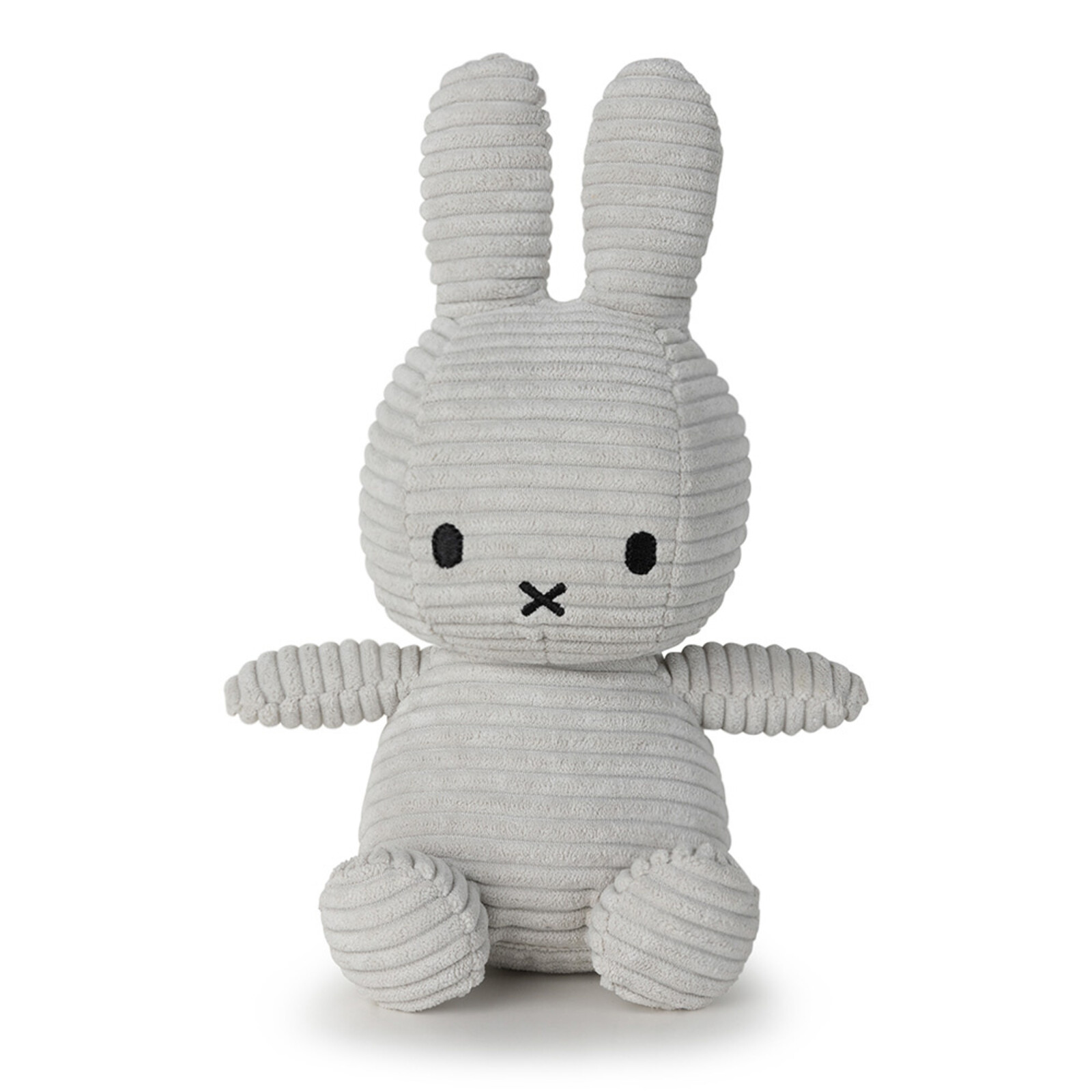 Miffy Sitting Corduroy Soft Grey - 23 cm - 9''