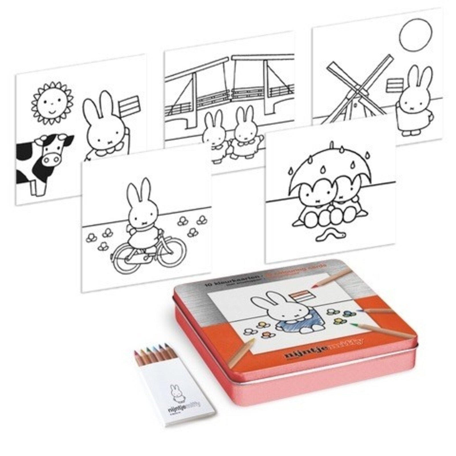 Card tin square miffy holland