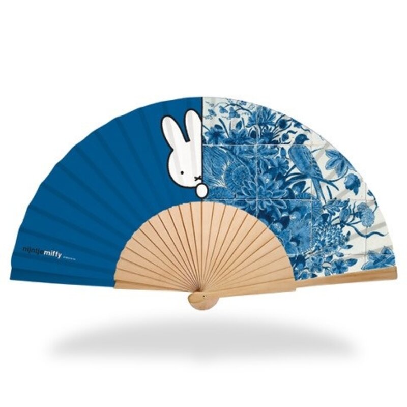Handfächer Miffy blau