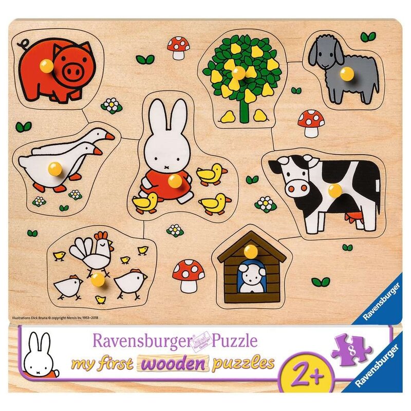 wooden puzzle Miffy on the farm (my first wooden puzzle)