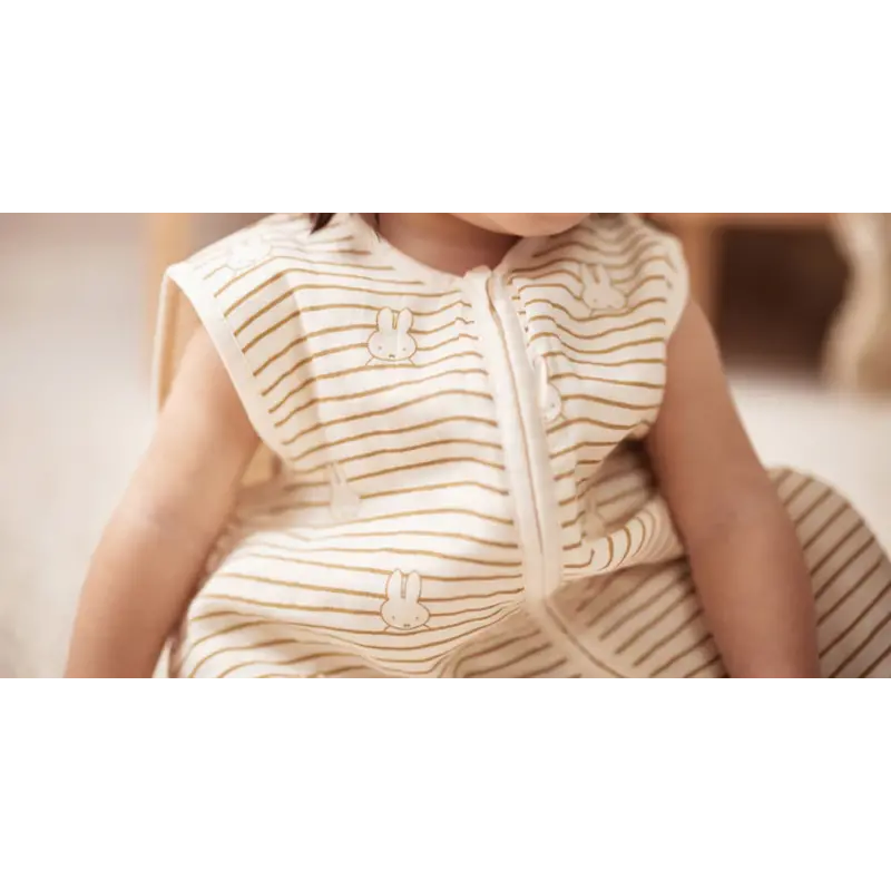Schlafsack hydrophil 90cm Miffy Stripe Biscuit