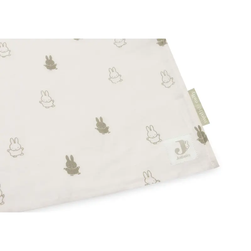 Hydrophiles Tuch Groß 115x115cm Happy Miffy Olive Green (2p)