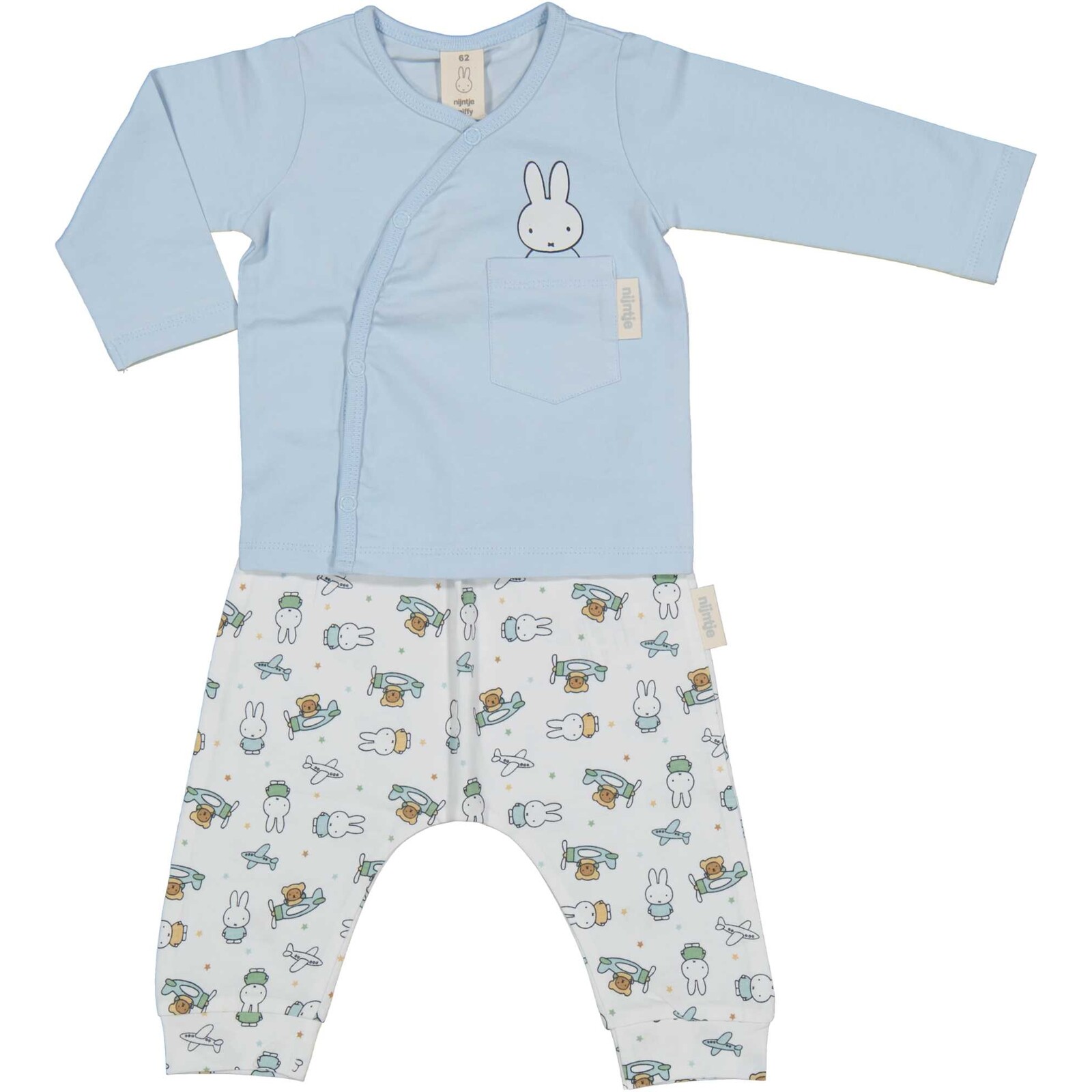 Set Hose mit Strickjacke blau 74