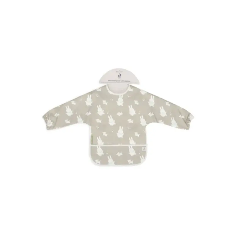 Langärmliges Lätzchen Miffy & Schnuffy Olivgrün