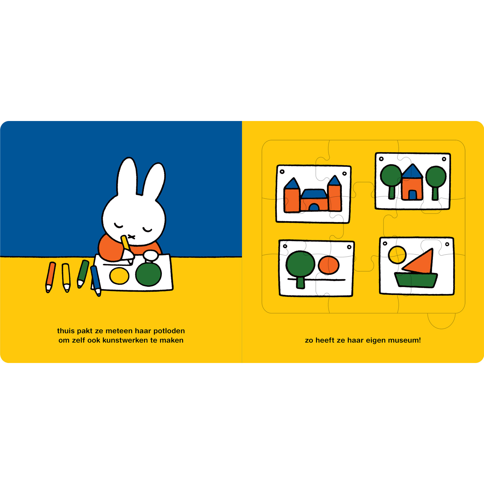 puzzelboek, nijntje de kunstenaar (puzzle book, miffy the artist)