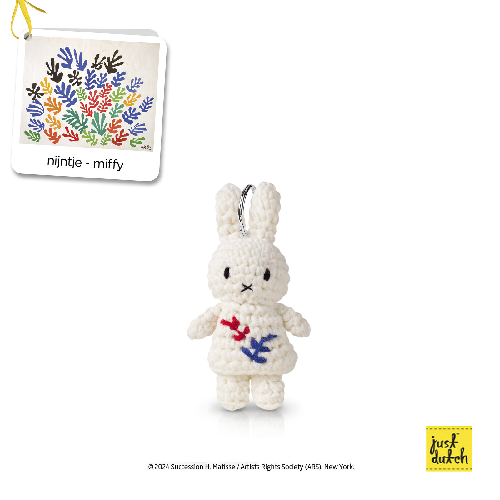 Miffy handgefertigter Schlüsselanhänger Matisse