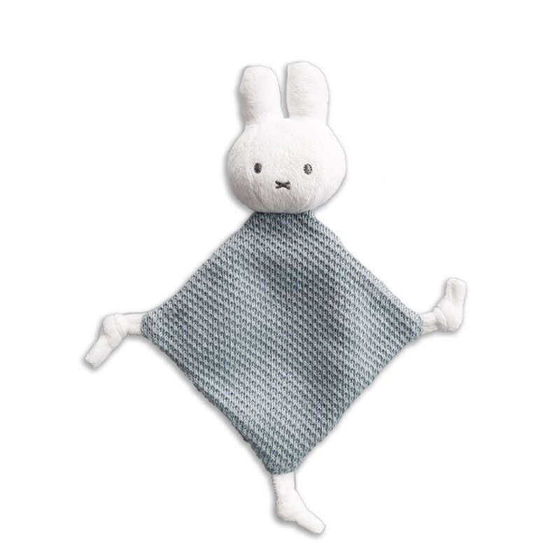 Kuscheltuch Miffy grün stricken im Verpacken