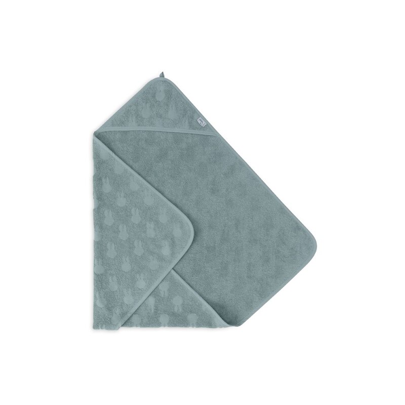 Badcape Badstof 75x75cm Miffy Jaquard - Sea Green