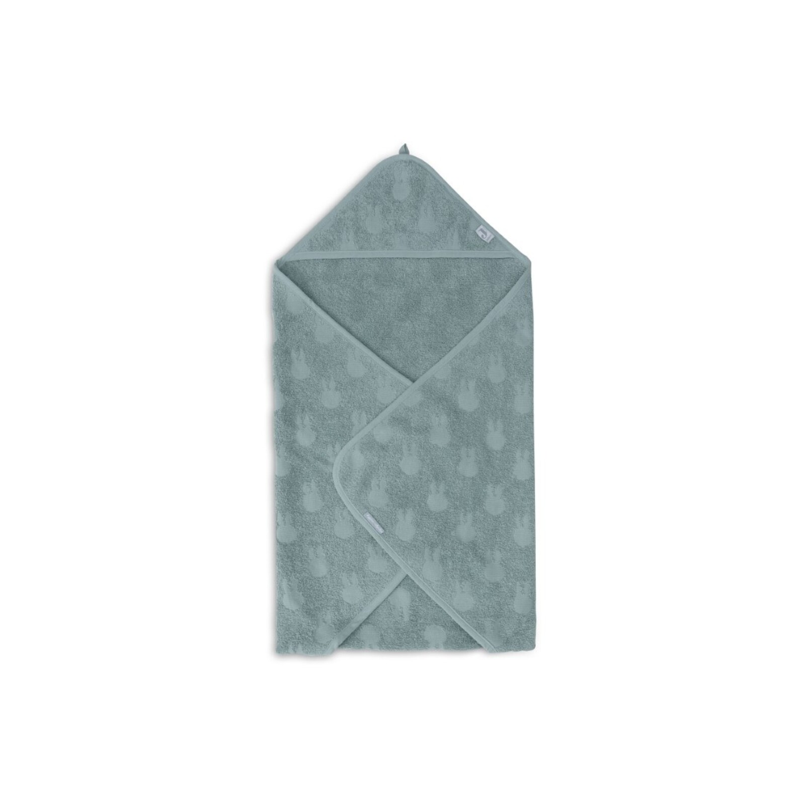 Bath cape Terry cloth 75x75cm Miffy Jaquard - Sea Green