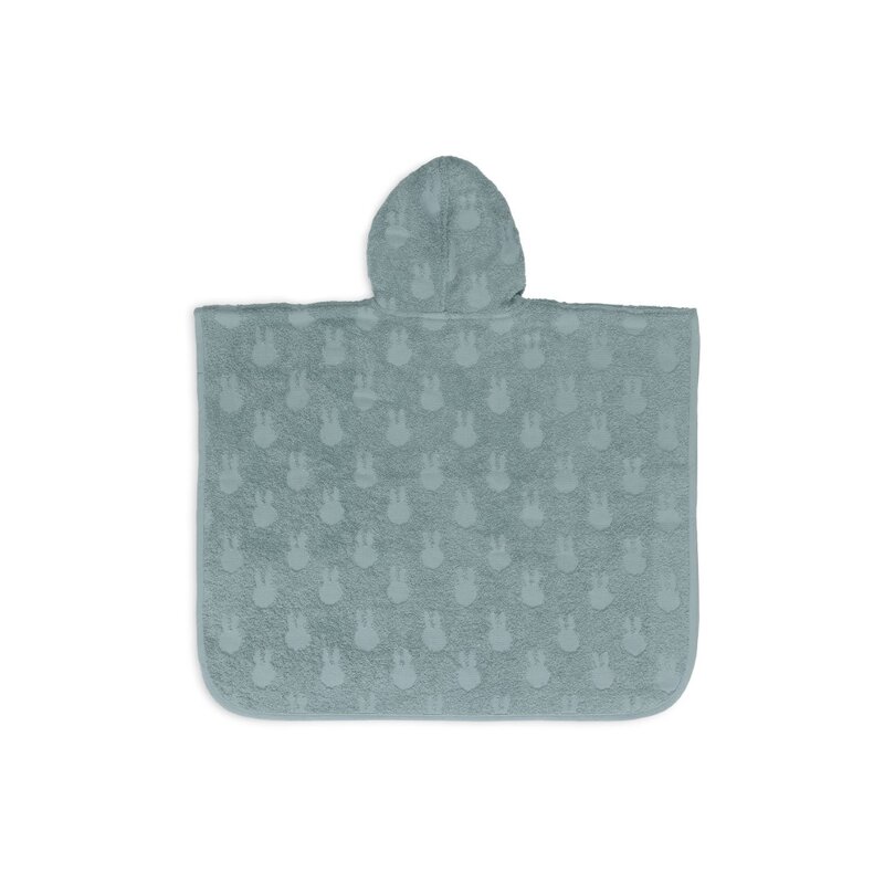 Badponcho Badstof Miffy Jacquard - Sea Green