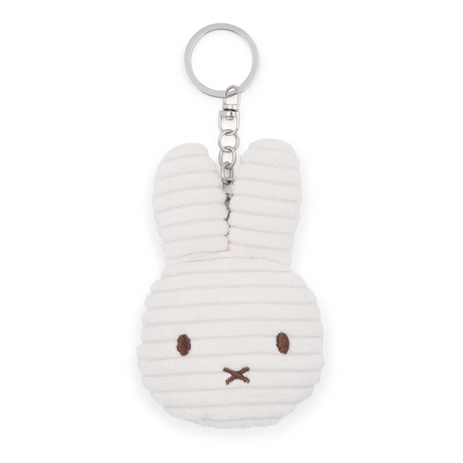 Miffy Flat Keychain ECO Corduroy Offwhite - 10 cm - 4"