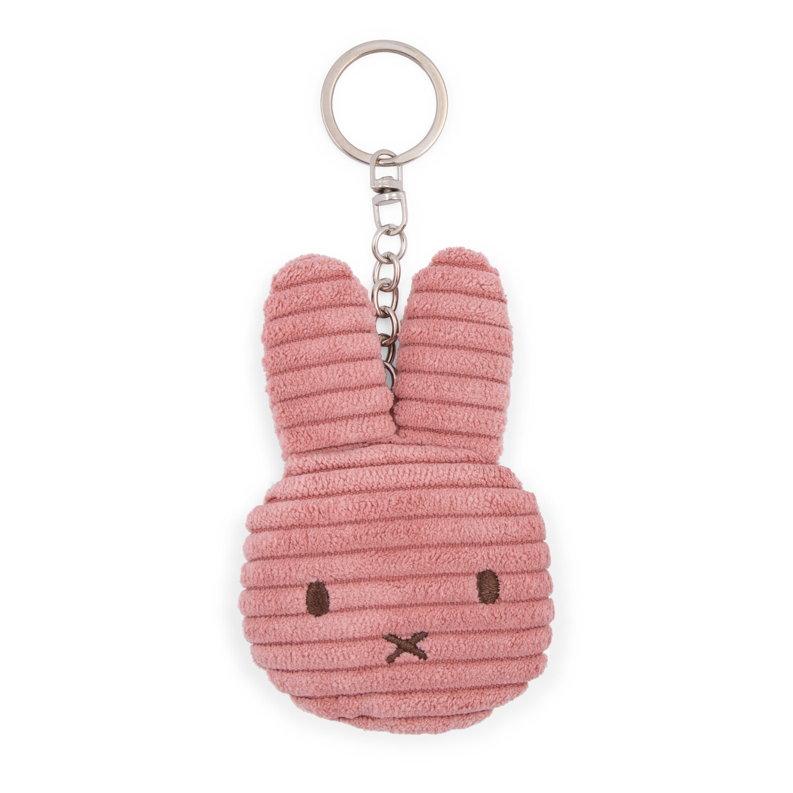 Miffy Flat Keychain ECO Corduroy Dusty Rose - 10 cm - 4"