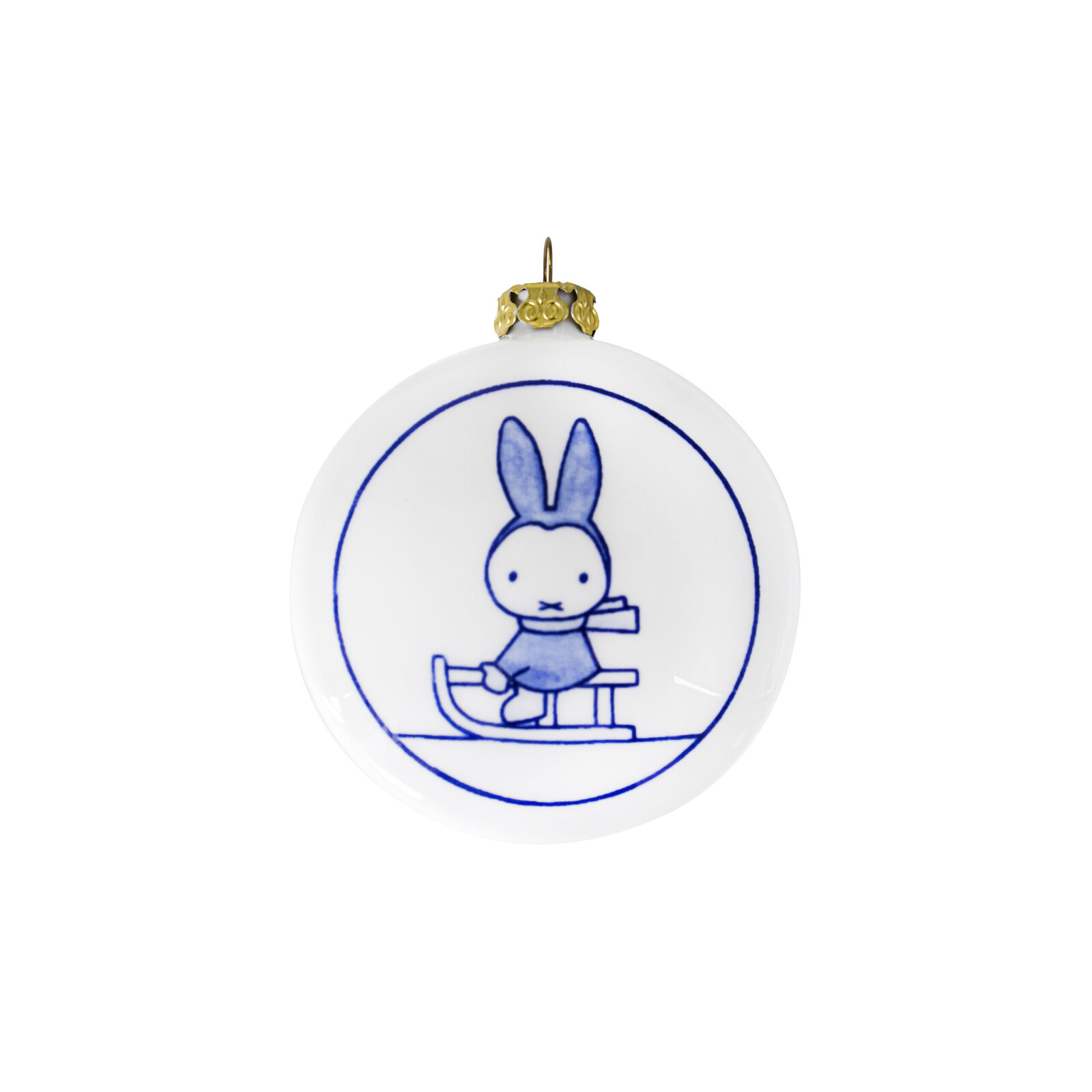 Weihnachtsschmuck Miffy Schlitten