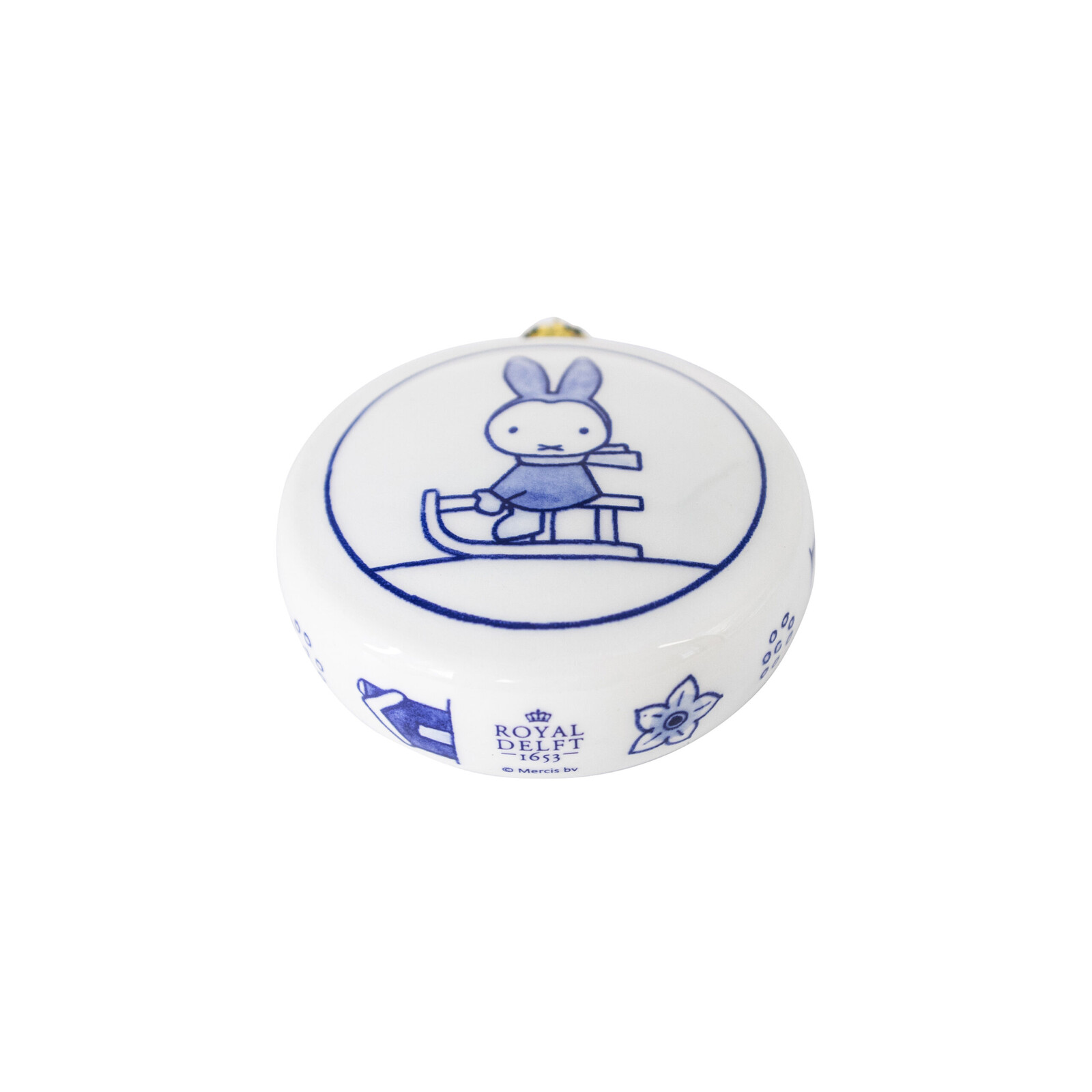 Christmas ornament Miffy sleigh