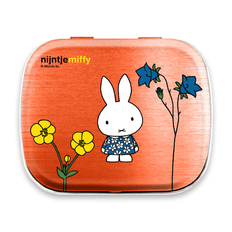 Minzdose Miffy und Blumen