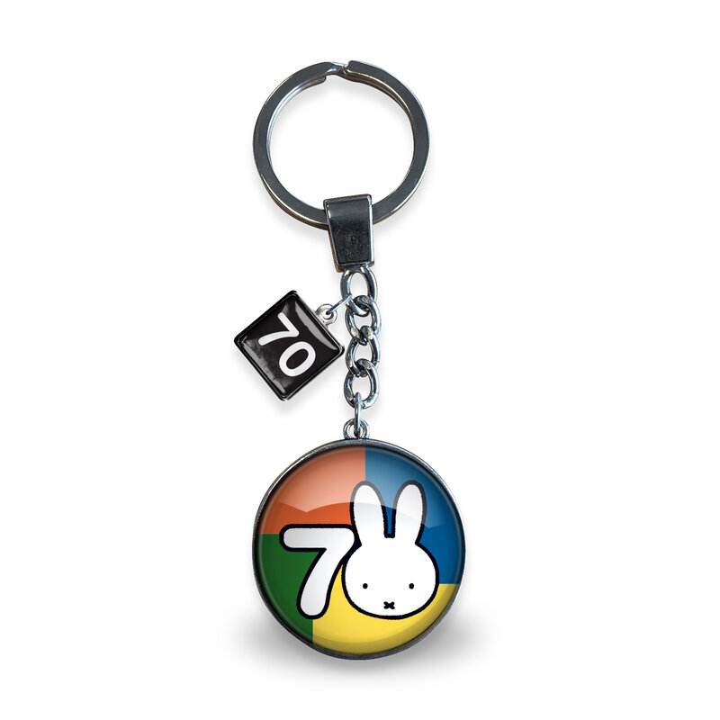 Sleutelhanger glas 70 years of miffy