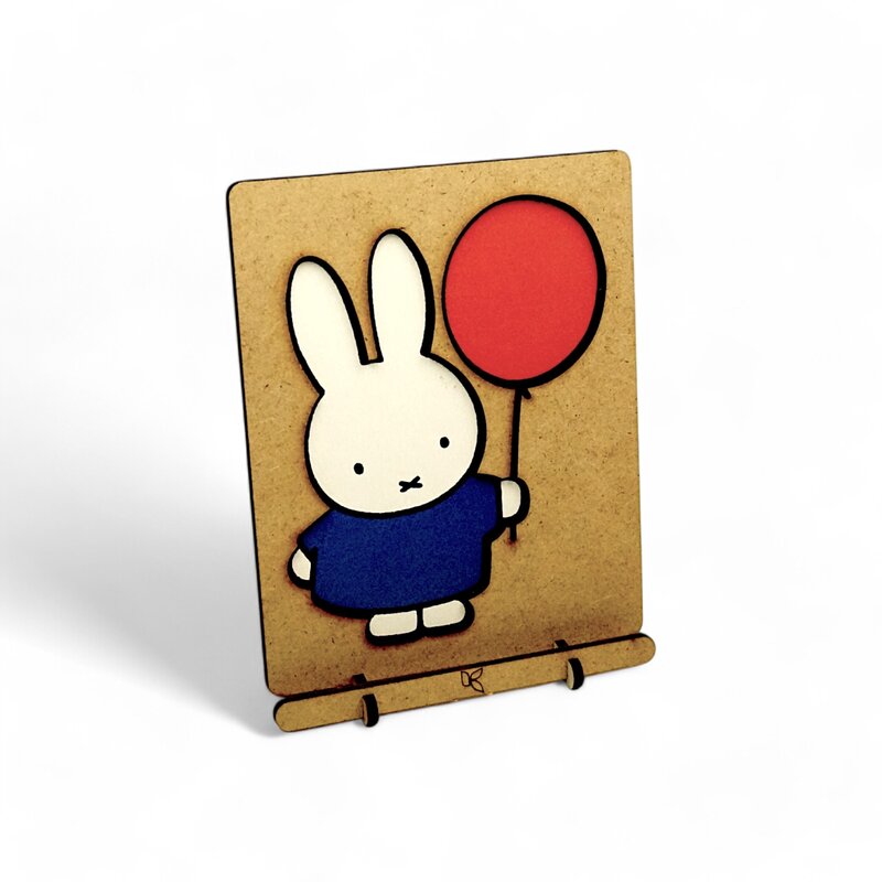 Miffy mit Ballon pop up art