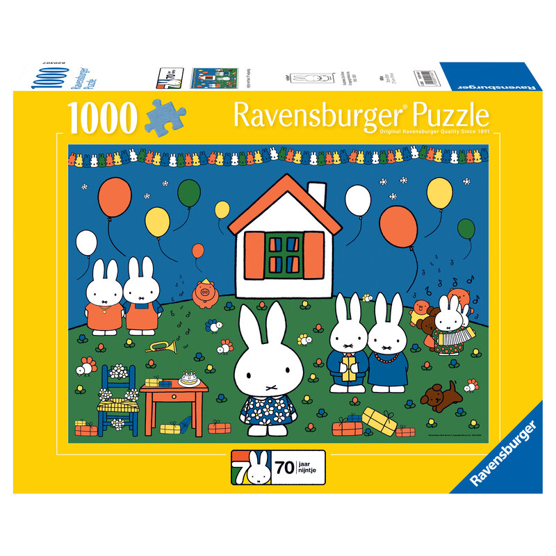 Puzzle Miffy 70 Jahre 1000 Teile