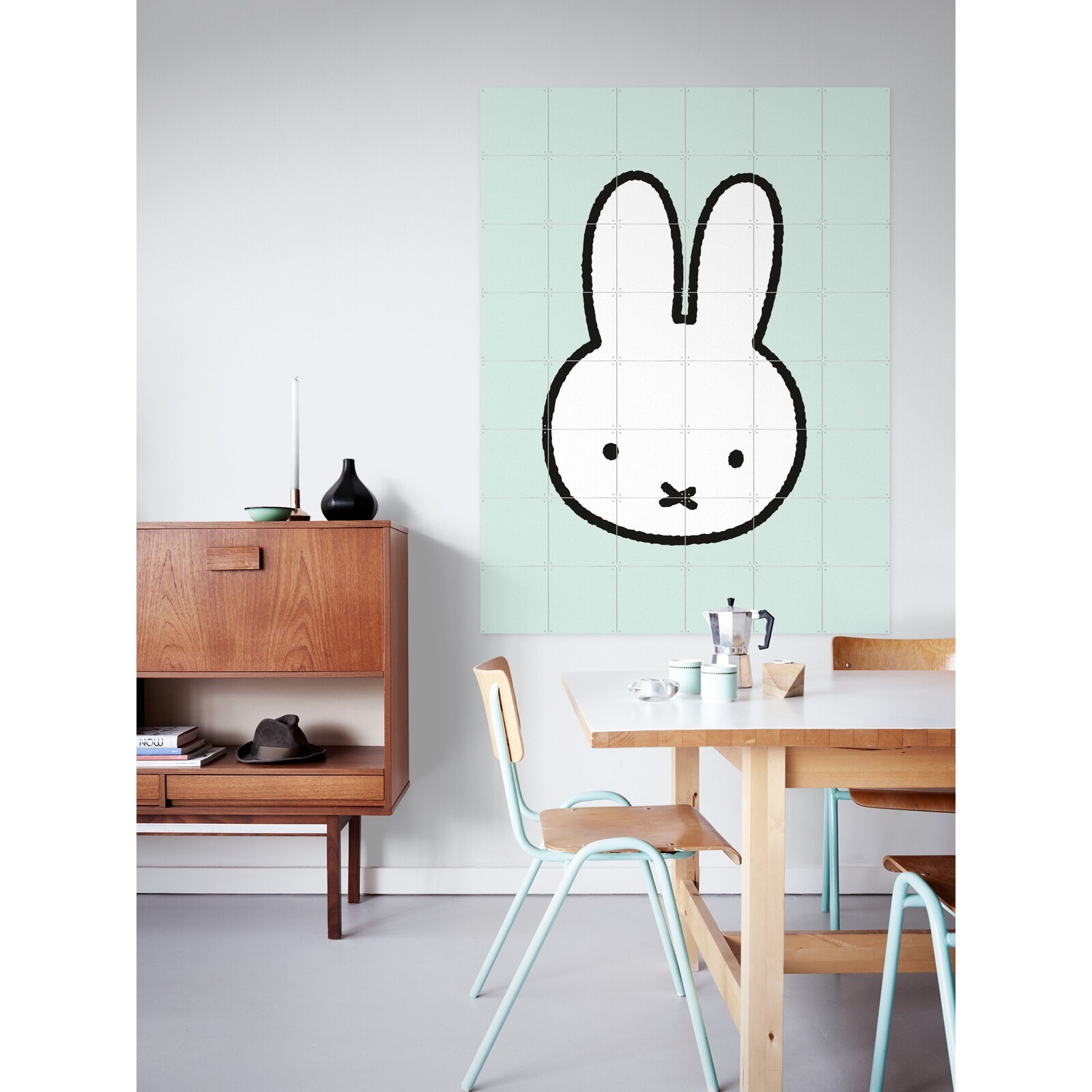 Wanddekoration Hallo Miffy grün M10