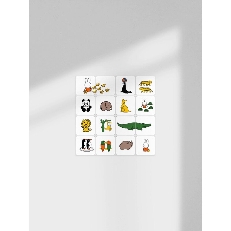 Wall decoration Miffy in the zoo collage S10