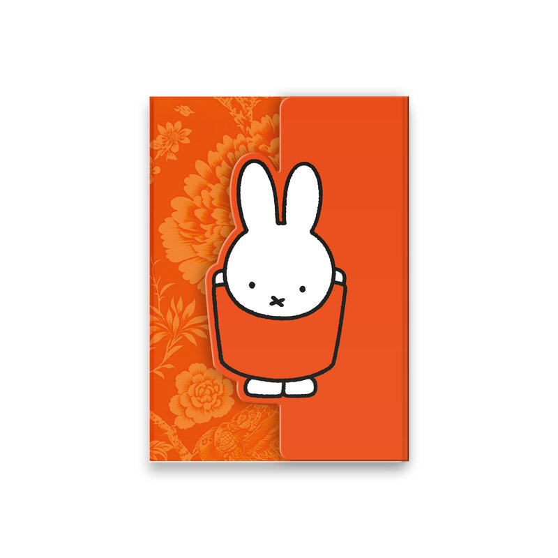 Magnetic notebook A6 miffy & flowers