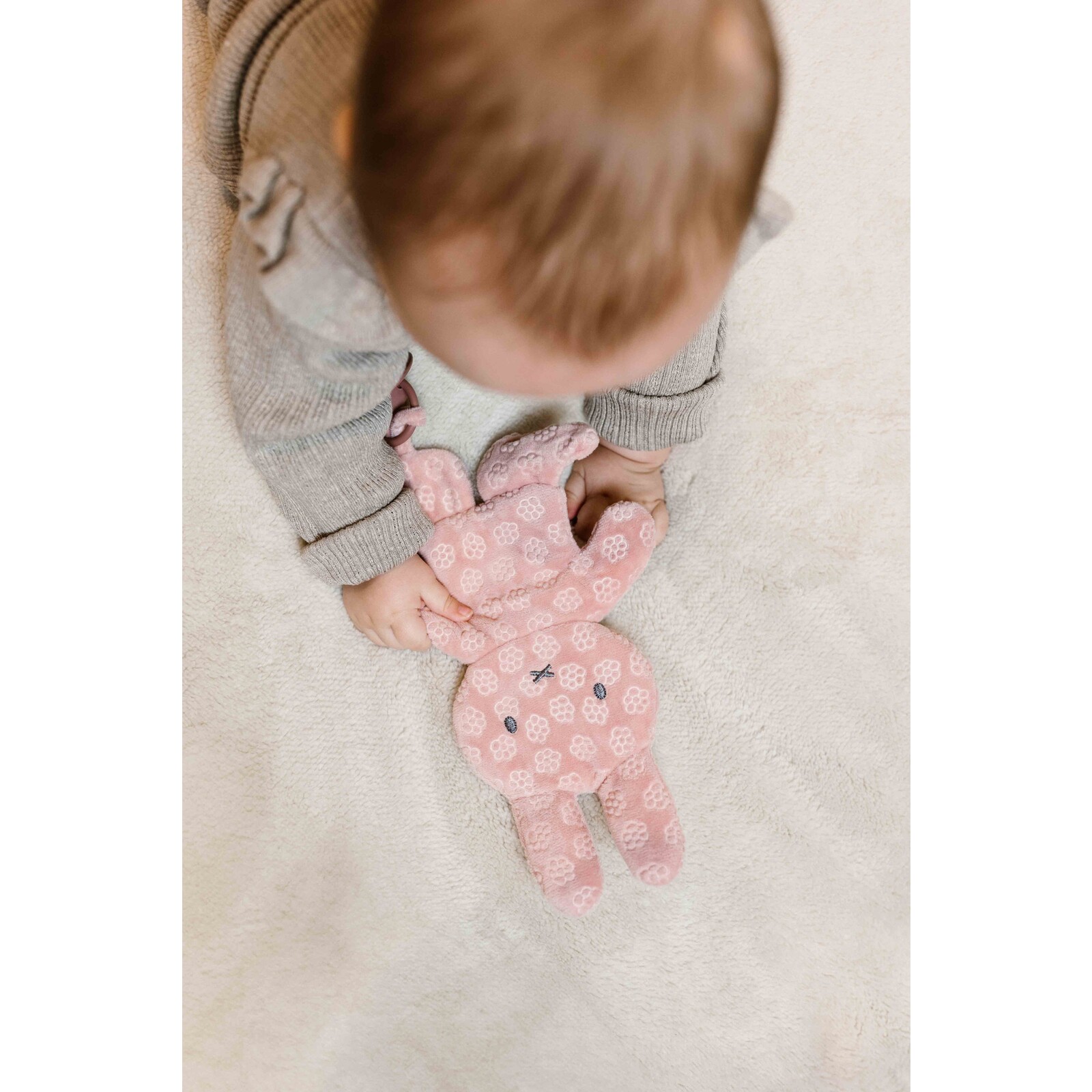 Miffy Schnullertuch rosa Blume