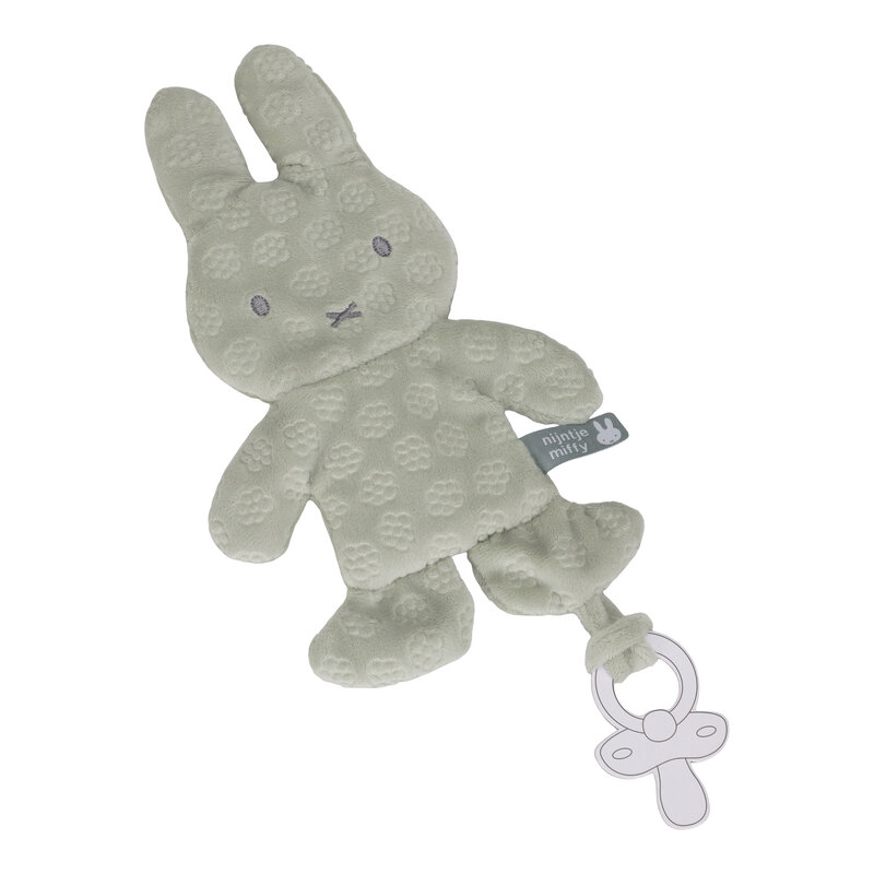 Miffy pacifier cloth green flower